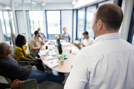 afbeelding van een cursus presenteren